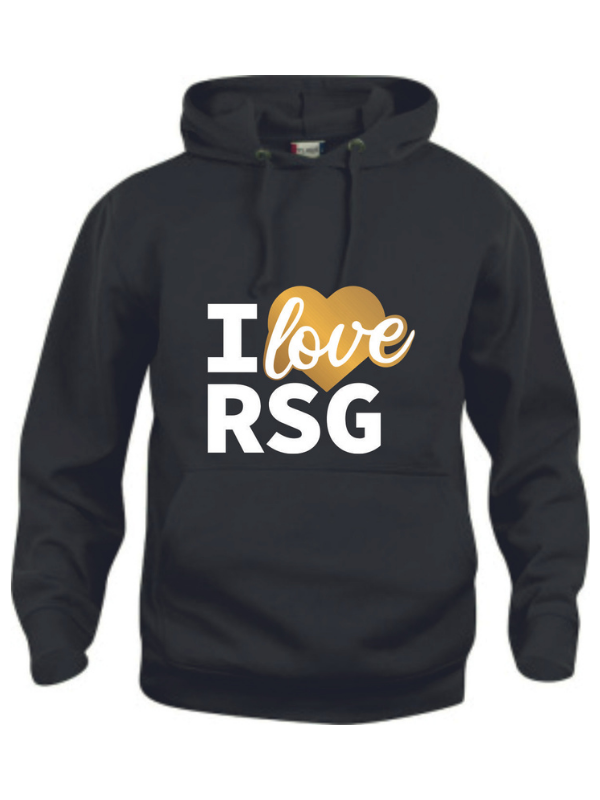 Clique BASIC Hoody Kinder schwarz mit Logo gold