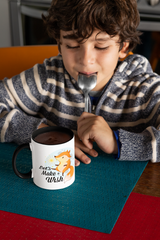 Tasse Kindertasse Fuchs Tasse mit Spruch "Make A Wish"