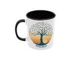 Tasse Hobby Motivtasse Yoga Tree Of Life Tasse mit Spruch "No Tree No Life" Lebensbaum
