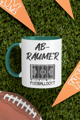 Tasse Sport oder Fan Tasse Fussball Fußballgott "Abräumer"